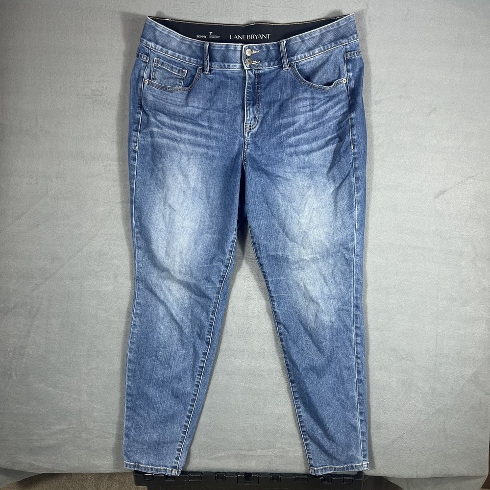 Lane Bryant‎ Women's Size 18 Regular Skinny Jeans Medium Wash Tighter Tummy